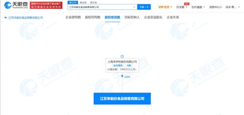 來伊份關(guān)聯(lián)公司投資江蘇來毅份食品銷售